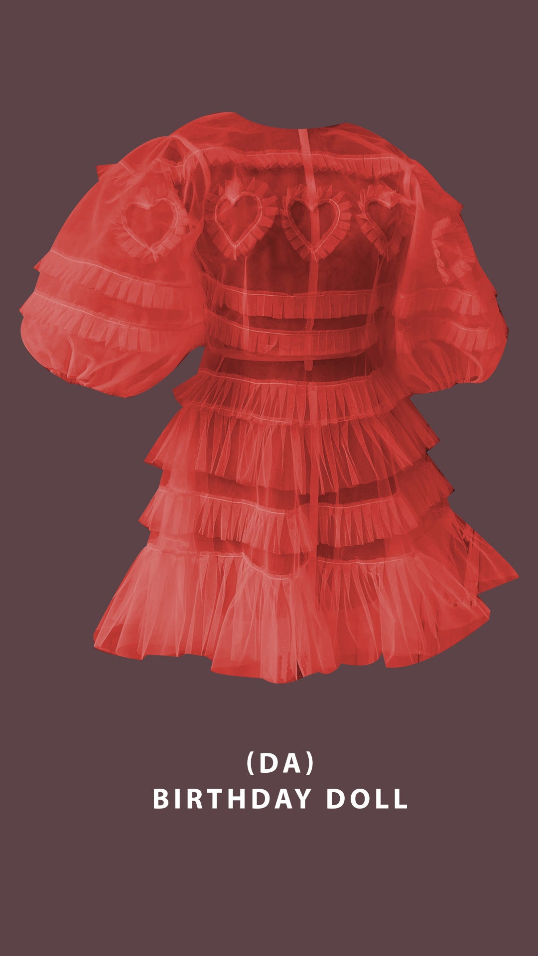 Doll Red Birthdây Dress