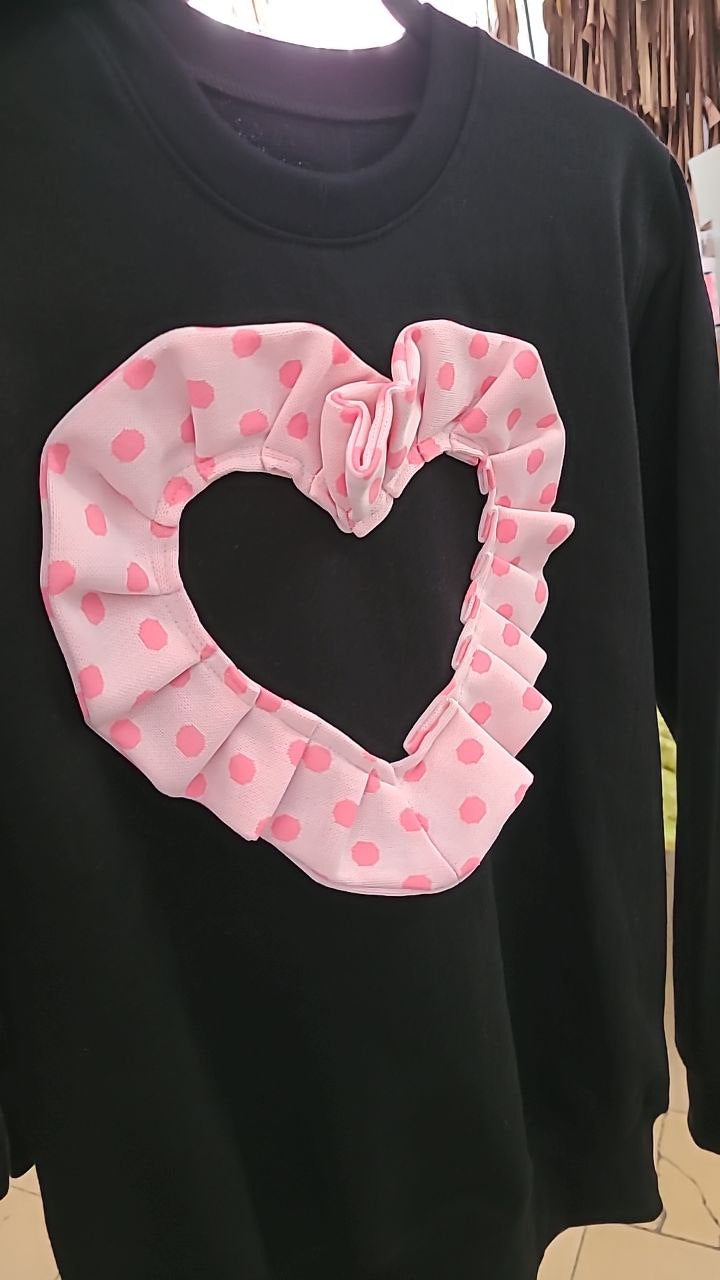 Dâ Pink Heart Sweatshirt