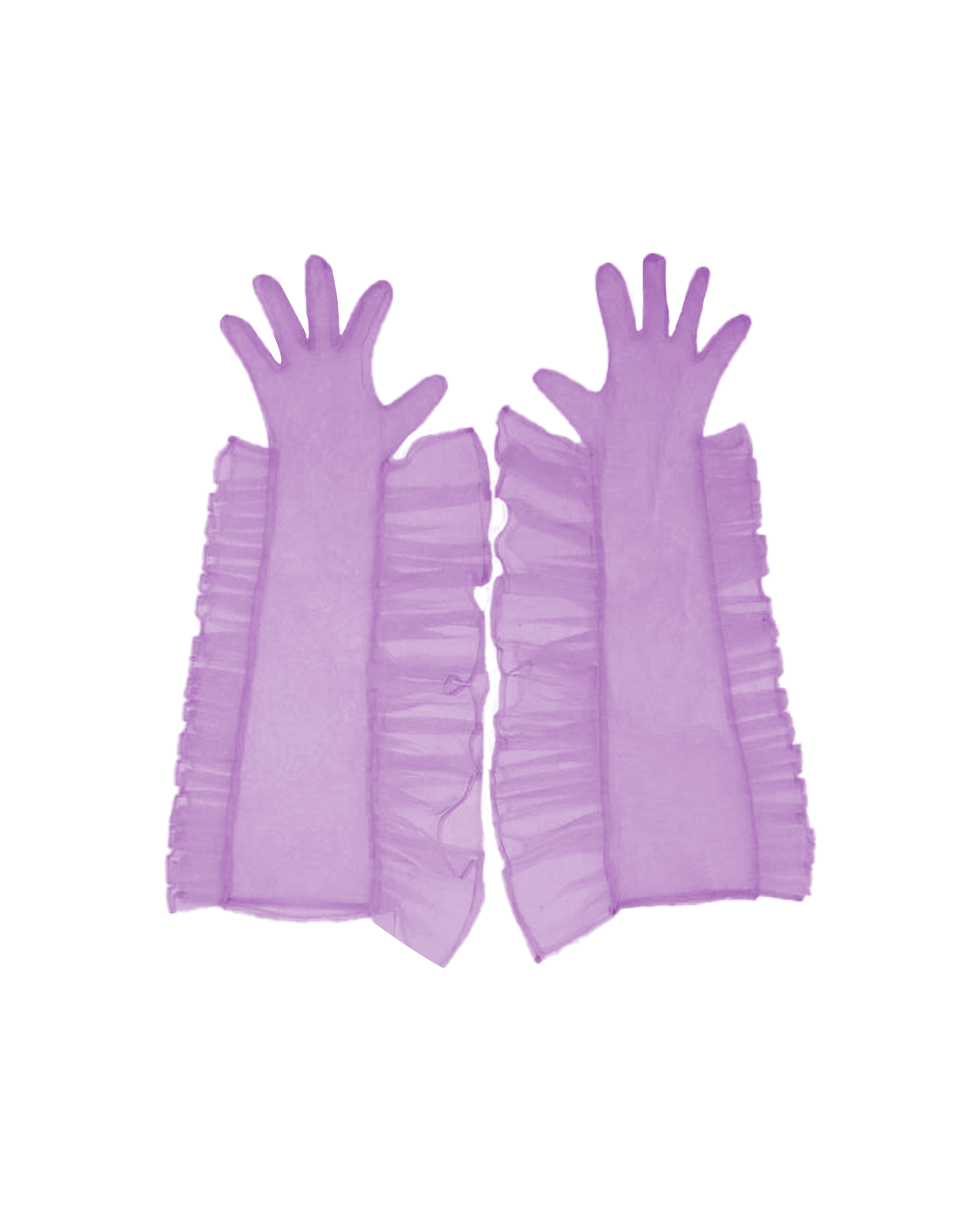 Nina’s Lilac Tul Gloves